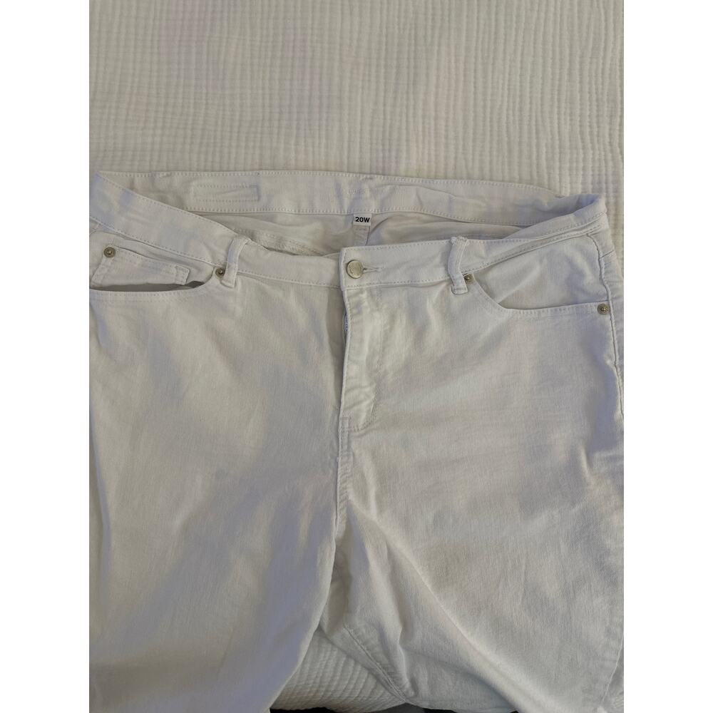 Copper Flash Size 20W White Denim Jeans EUC